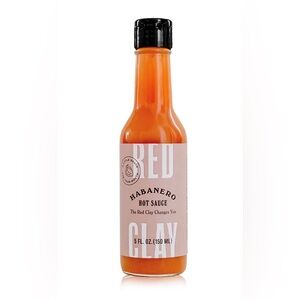Two 5oz Bottles Red Clay Habanero Hot Sauce Orange Peel Carrot Southern Heat 🌶